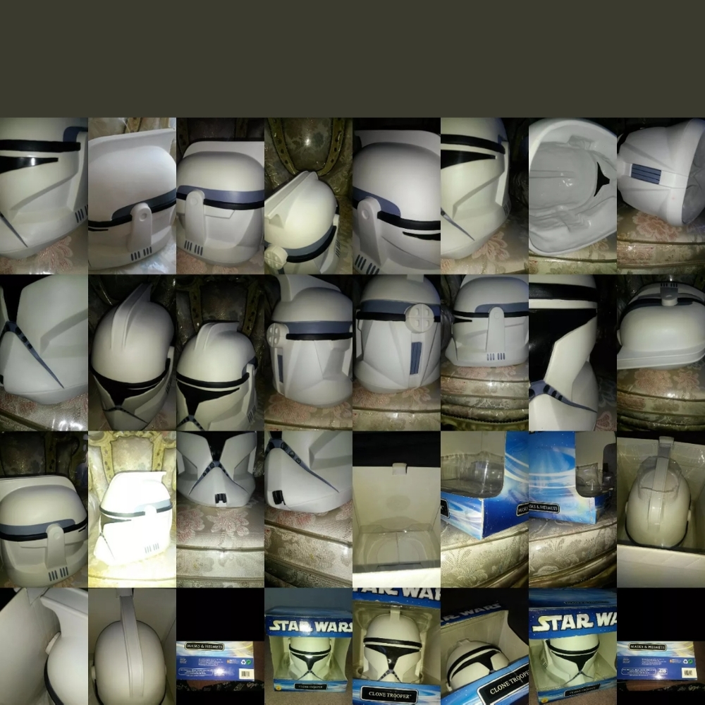 NW STAR WARS CLONE TROOPER HELMET collector's edition 2002 - Picture 8 of 8